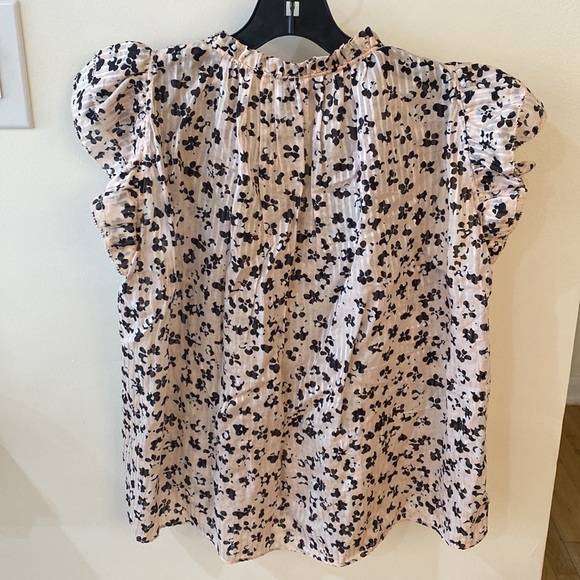 Ulla Johnson Pink Floral Top Blouse Size 2 Medium fits up to size 8 Barneys - Picture 2 of 7